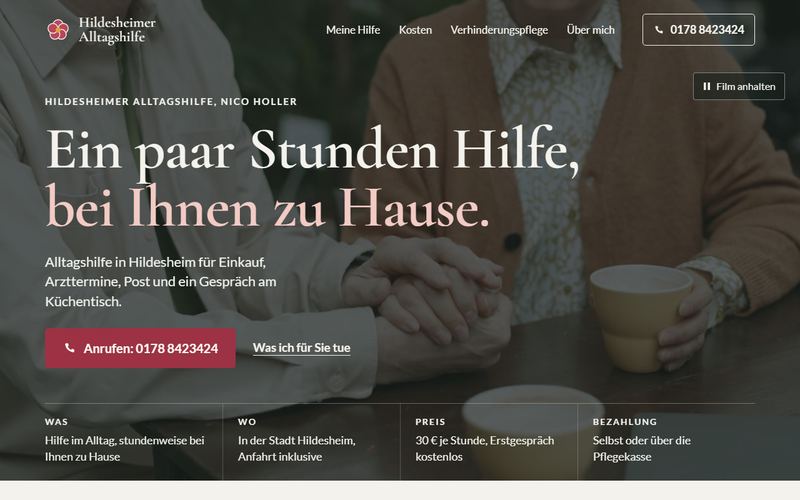 Startseite von hildesheimer-alltagshilfe.de